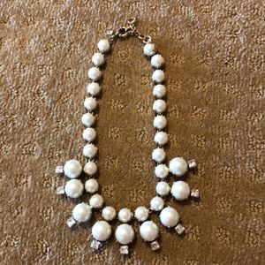 J.Crew pearl crystal necklace